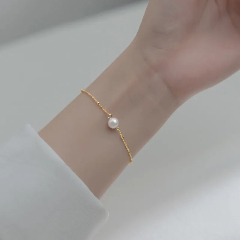 Radiant Pearl Charm Bracelet