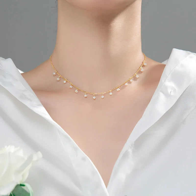 Lustrous Elegance Baroque Choker