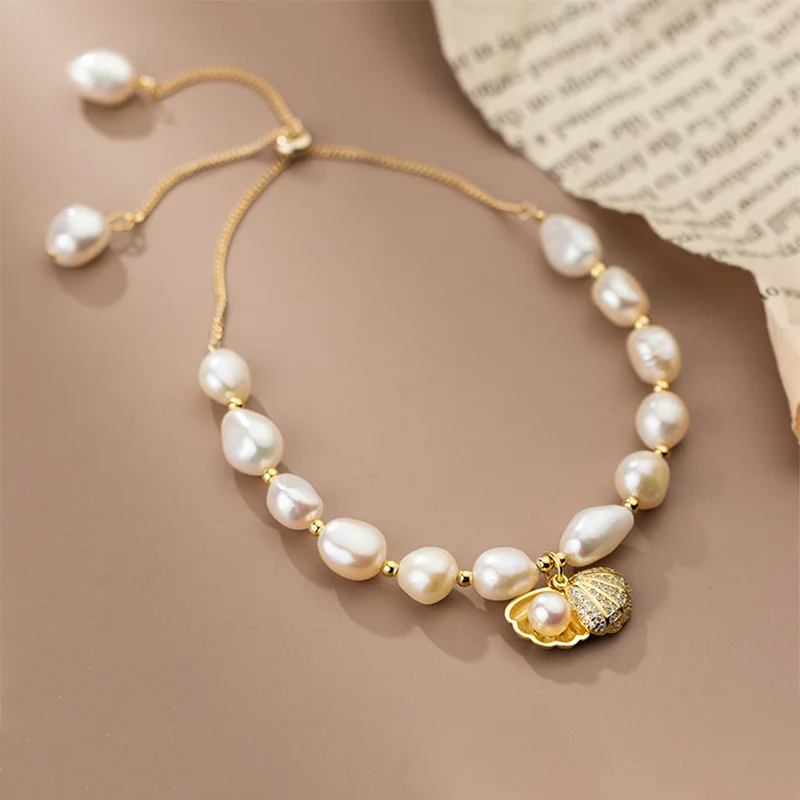 Eternal Pearl Seashell Bracelet