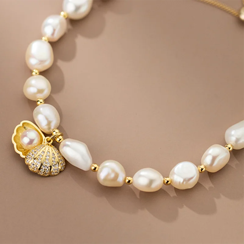 Eternal Pearl Seashell Bracelet