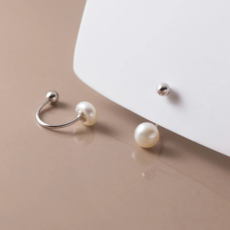 Serene Twist Pearl Earrings