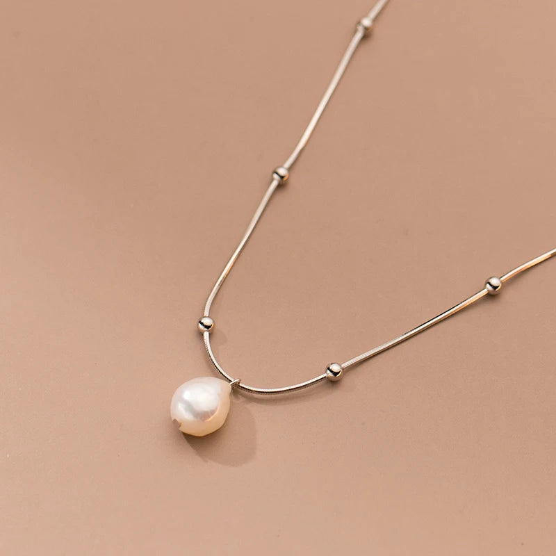 Moonlit Mirage Pearl Necklace