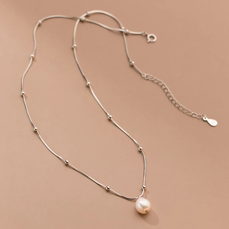 Moonlit Mirage Pearl Necklace