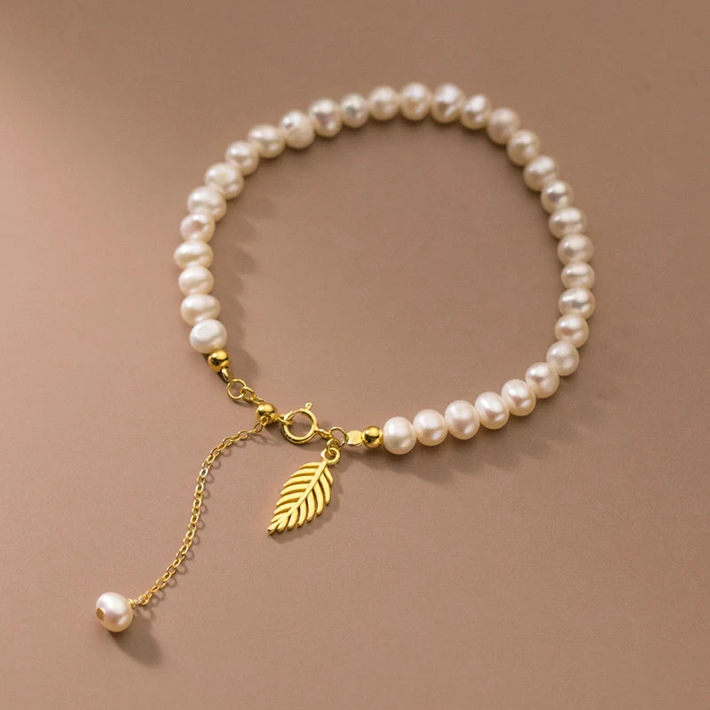 Enchanted Fern Pearl Bracelet