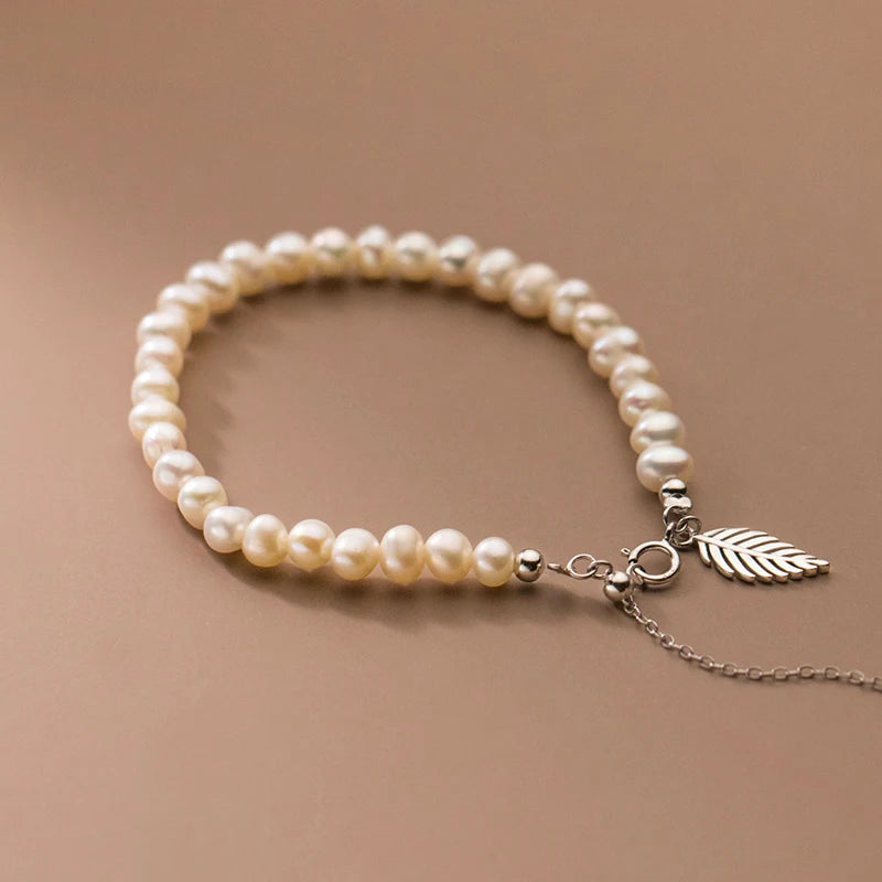 Enchanted Fern Pearl Bracelet