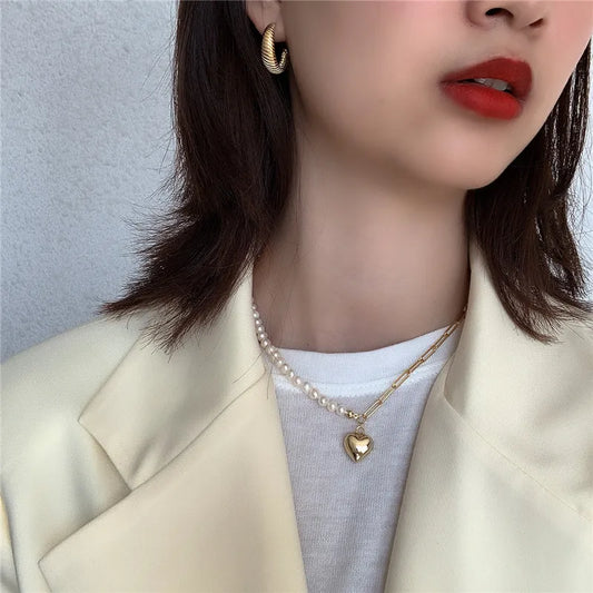 Timeless Love Pearl Pendant Necklace