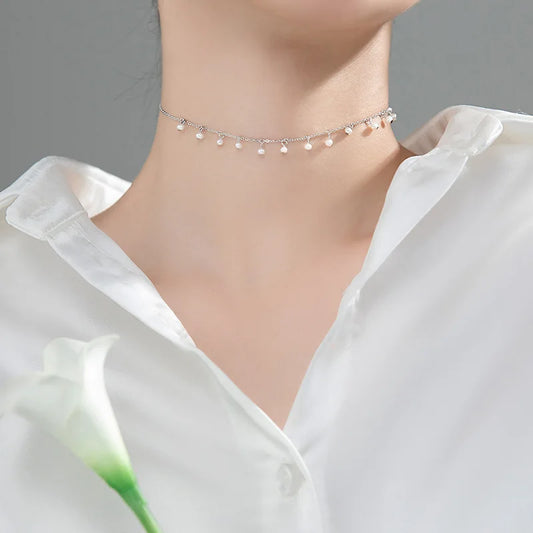Lustrous Elegance Baroque Choker