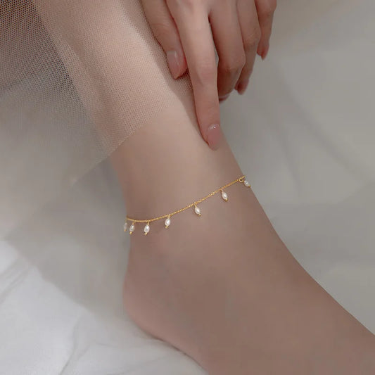 Celestial Drip Baroque Anklet
