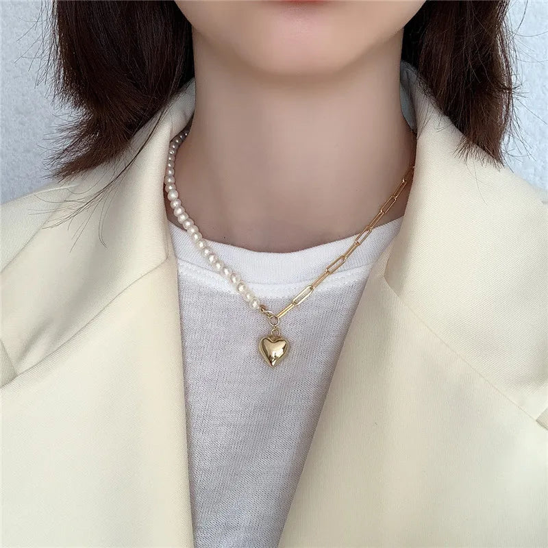 Timeless Love Pearl Pendant Necklace