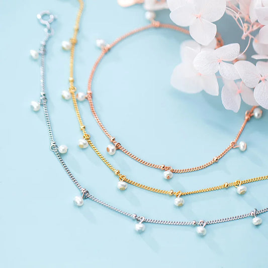 Lunar Link Pearl Bracelet