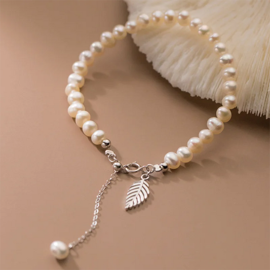 Enchanted Fern Pearl Bracelet