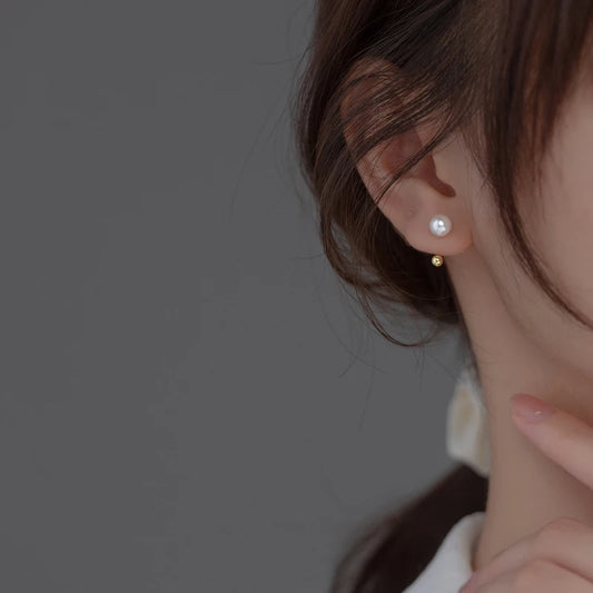 Serene Twist Pearl Earrings