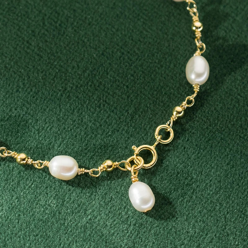 Serenity Pearl Charm Bracelet